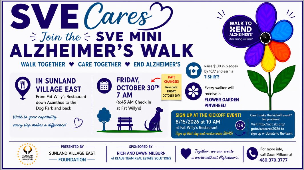 Alzheimer's Kick Off Walk Advertisement